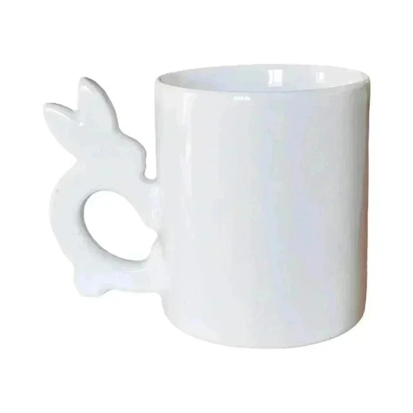 Vintage Bunny Mug | 1980s Japan | Cute Rabbit Handle Coffee Cocoa Cup - Picture 7 of 12